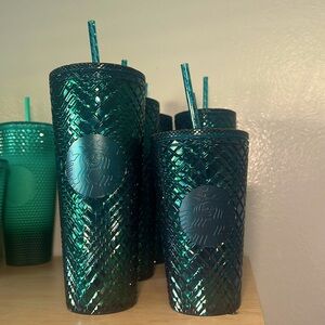 Starbucks 24oz Green diamond tumbler New